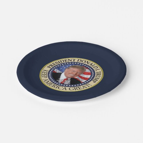 President Donald Trump 2020 Keep America Great Paper Plates