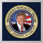 President Donald Trump 2020 Keep America Great Poster