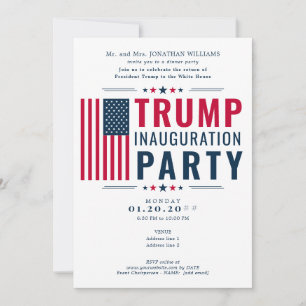President Donald Trump 2025 Inauguration Party Invitation