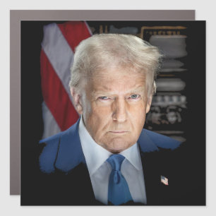 President Donald Trump 45 47 USA Patriot Car Magnet