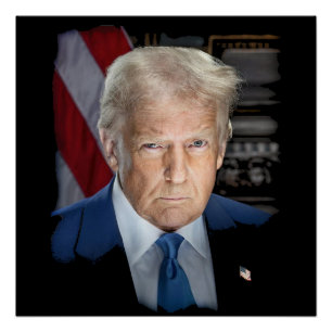 President Donald Trump 45 47 USA Patriot Poster