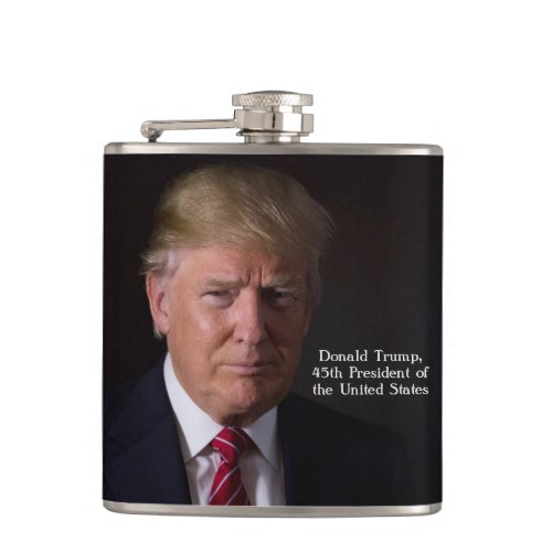 President Donald Trump 45th President Hip Flask