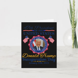 President Donald Trump 47 Inauguration Day 2025 Me Card