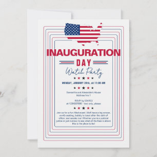 President Donald Trump 60 Inauguration Watch Party Invitation