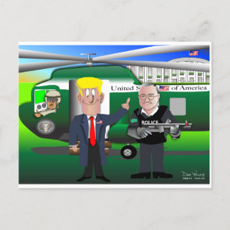 President Donald Trump and Governor Loren Culp Postcard