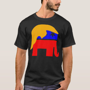 President Donald Trump and Republican Elephant Mas T-Shirt
