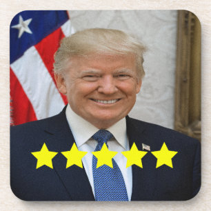 President Donald Trump Approval Rating Beverage Coaster