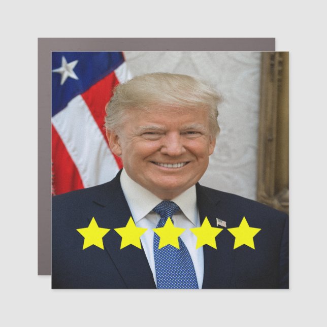President Donald Trump Approval Rating Car Magnet (Front)