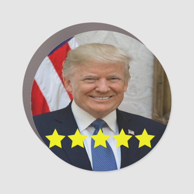 President Donald Trump Approval Rating Car Magnet (Front)
