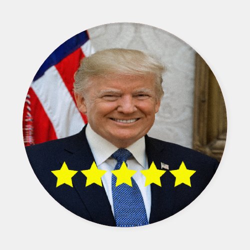 President Donald Trump Approval Rating Coaster Set