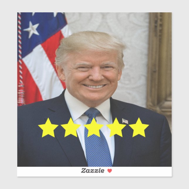 President Donald Trump Approval Rating Sticker (Sheet)