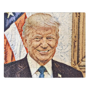 President Donald Trump Art Acrylic Puzzle