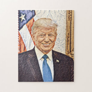 President Donald Trump Art Puzzle