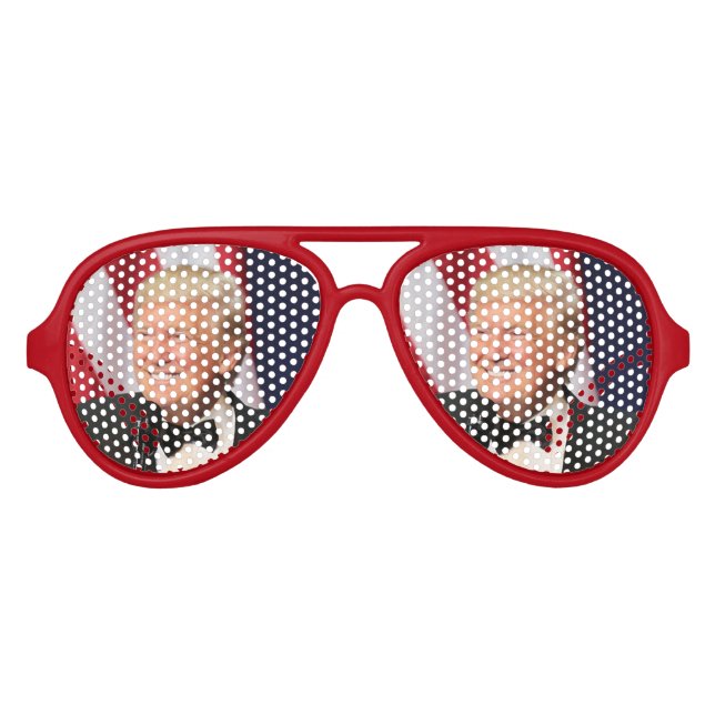 President Donald Trump At His Inauguration Aviator Sunglasses (Front)