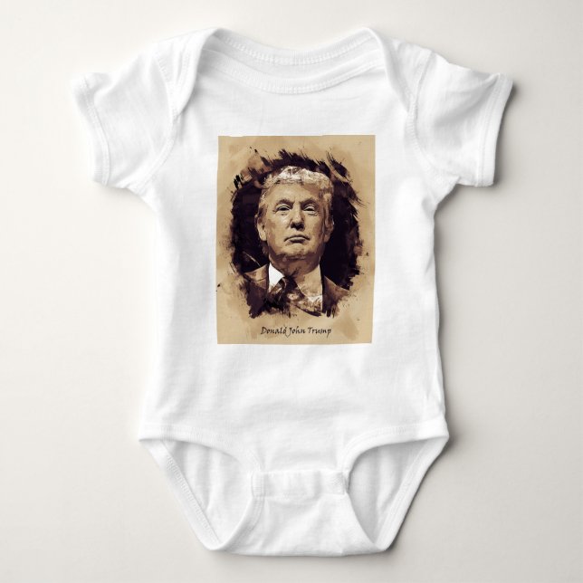 President Donald Trump Baby Bodysuit (Front)