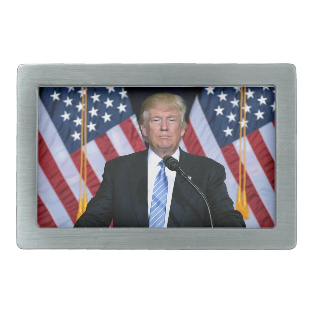 President Donald Trump Belt Buckle | Zazzle