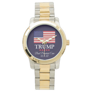 PRESIDENT DONALD TRUMP BEST PRESIDENT EVER MEN'S WATCH