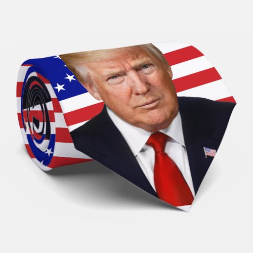 President Donald Trump _ Betsy Ross Flag Neck Tie