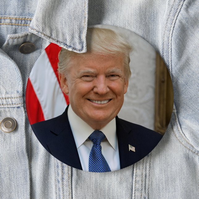 President Donald Trump Button (In Situ)