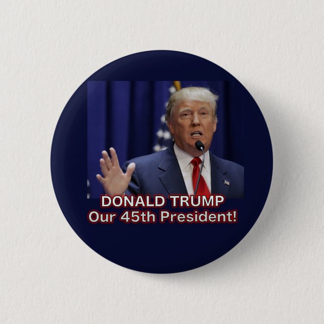 President Donald Trump Button (Front)