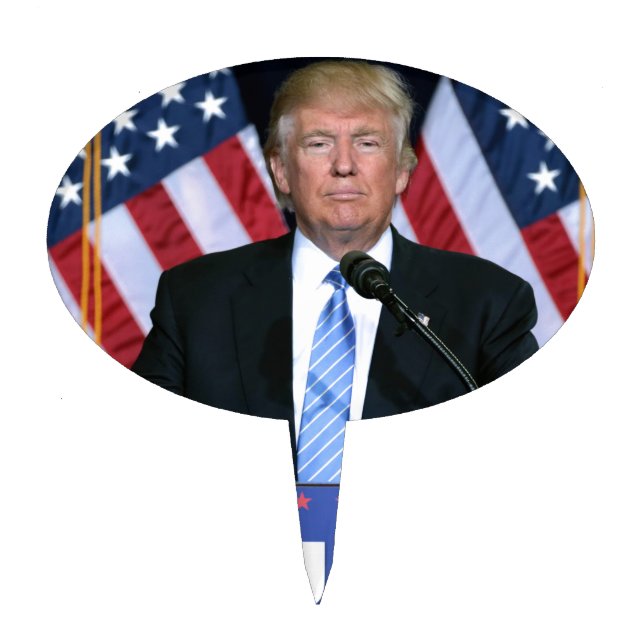 President Donald Trump Cake Topper (Front)