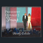 President Donald Trump Calendar Monthly Wall Photo<br><div class="desc">Celebrate patriotism and American pride with this President Trump Wall Calendar. Makes a lovely gift for a Trump supporter or proud Patriot! Features full-color photos of Donald Trump and First Lady Melania Trump and first family during various events during the course of the year. Each month's image has been chosen...</div>