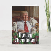 President Donald Trump Cats Kittens Christmas