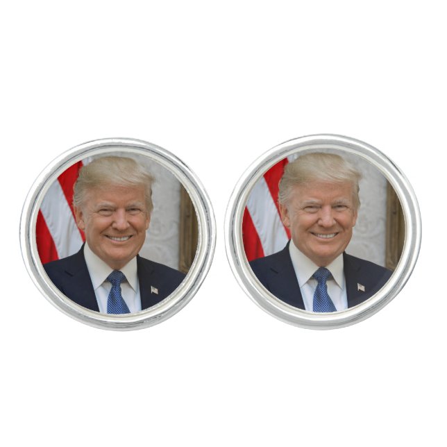 President Donald Trump Cufflinks (Front)
