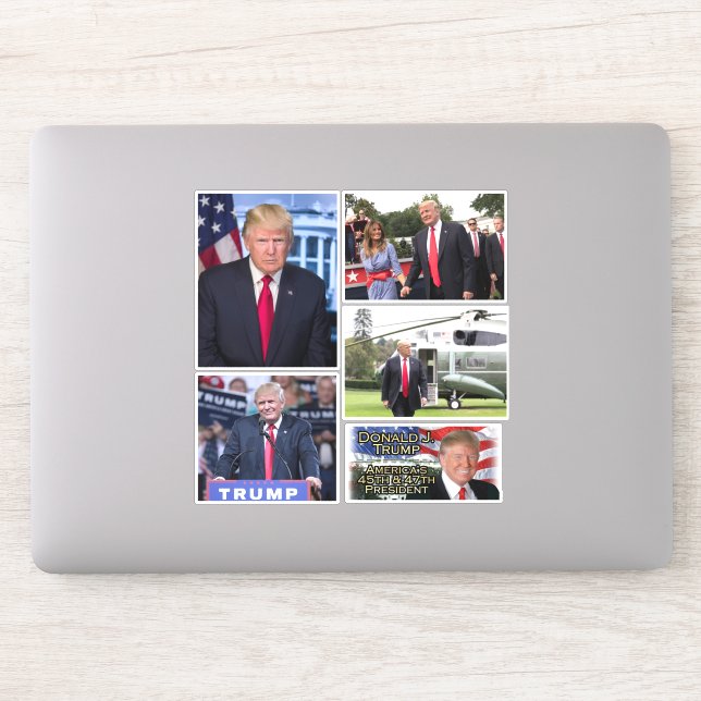 President Donald Trump Decals Pro-Trump Photo Gift (Computer)