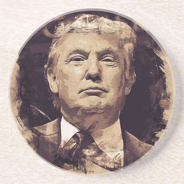President Donald Trump Drink Coaster (Front)