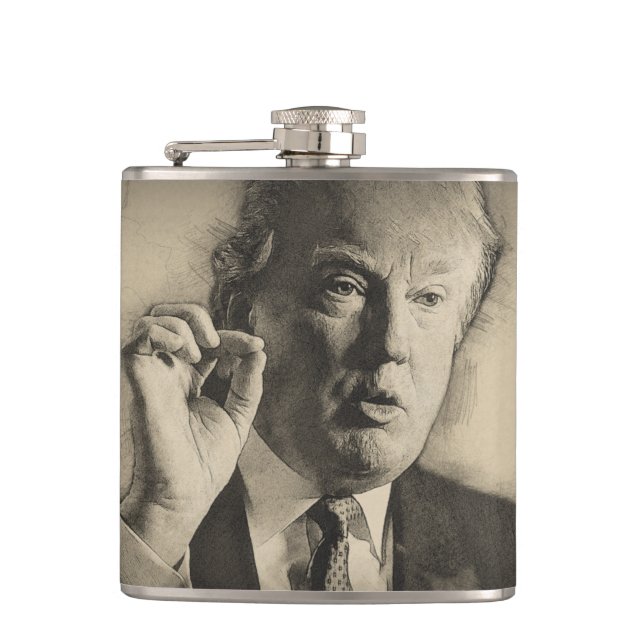 President Donald Trump Flask (Front)
