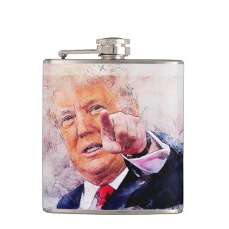 President Donald Trump Flask