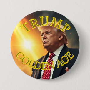 PRESIDENT DONALD TRUMP GOLDEN AGE BUTTON