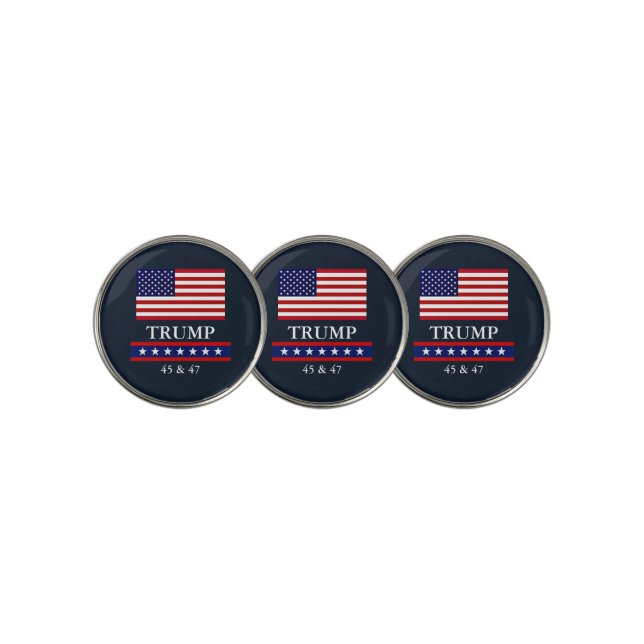 PRESIDENT DONALD TRUMP GOLF BALL MARKERS (3 Up)
