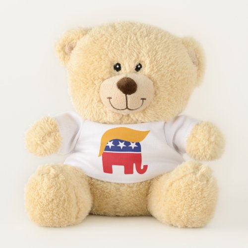 President Donald Trump GOP Elephant Hair Teddy Bear