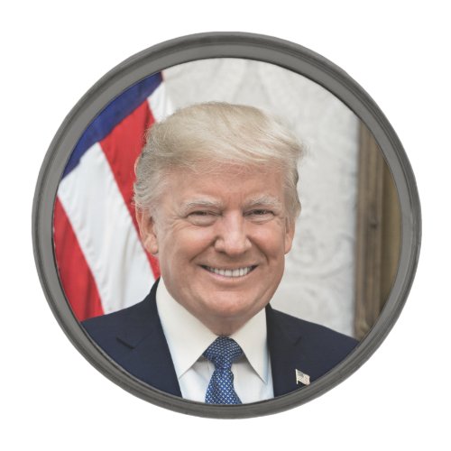 President Donald Trump Gunmetal Finish Lapel Pin