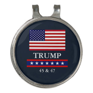 PRESIDENT DONALD TRUMP HAT CLIP & BALL MARKER