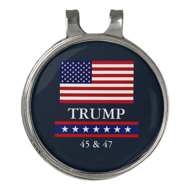 PRESIDENT DONALD TRUMP HAT CLIP & BALL MARKER (Front)