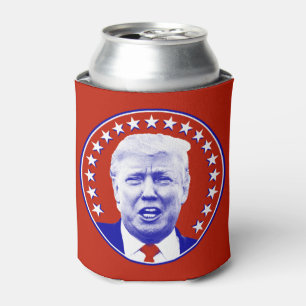 President Donald Trump in Red Can Cooler