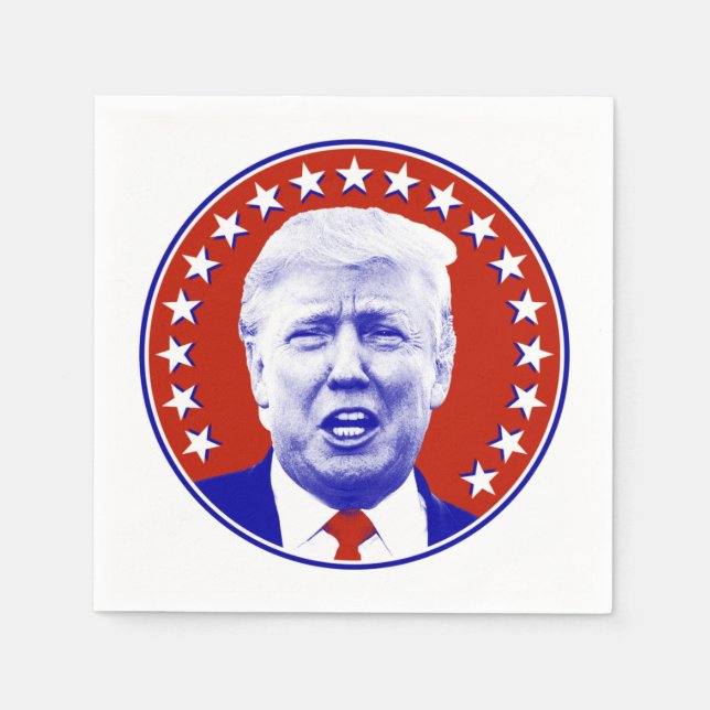 President Donald Trump in Red  Napkins (Front)