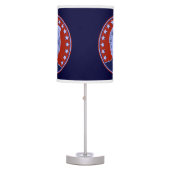 President Donald Trump in Red Table Lamp (Front)