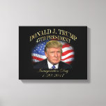 President Donald Trump Inauguration Commemorative Canvas Print