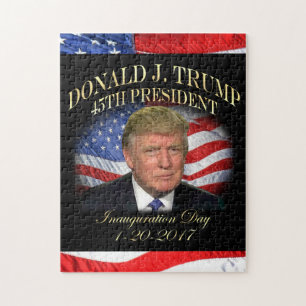 President Donald Trump Inauguration Commemorative Jigsaw Puzzle