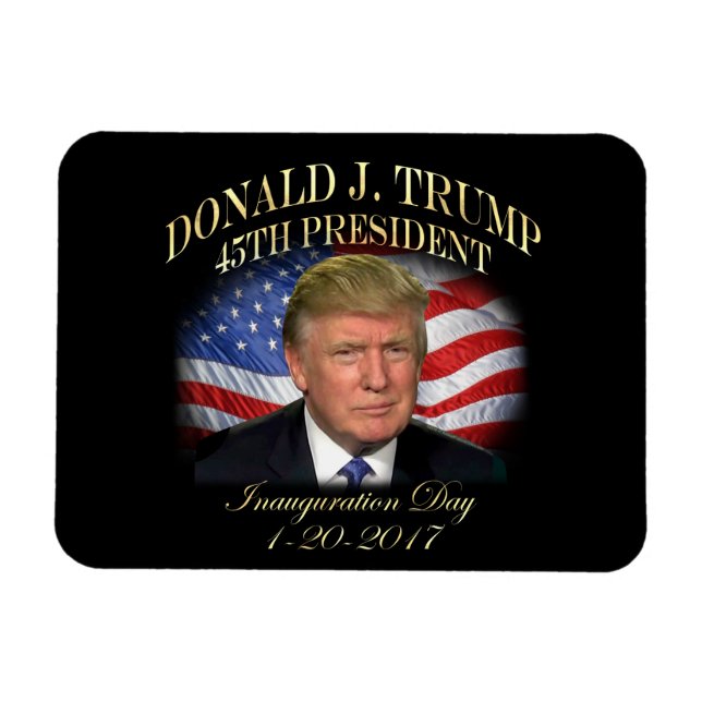 President Donald Trump Inauguration Commemorative Magnet (Horizontal)