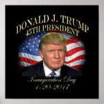 President Donald Trump Inauguration Commemorative Poster