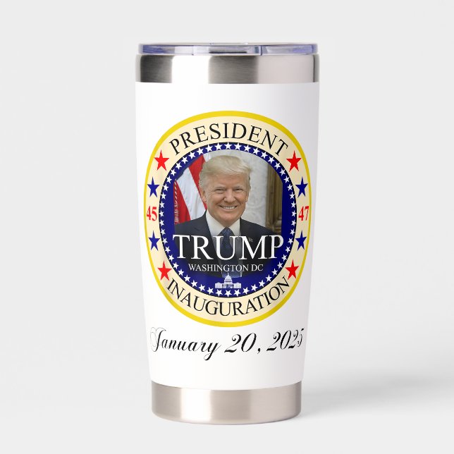 President Donald Trump Inauguration Day 2025 Insulated Tumbler (Front)