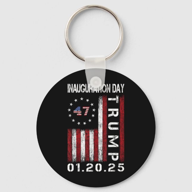 President Donald Trump Inauguration Day 2025 Keychain (Front)