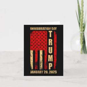 President Donald Trump Inauguration Day 2025 Memor Card