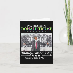 President Donald Trump Inauguration Day 2025 Memor Card