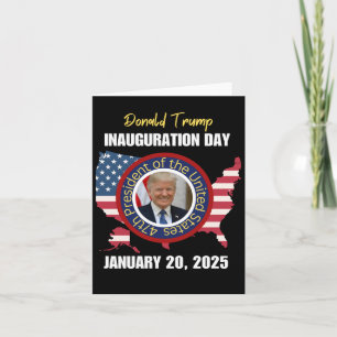 President Donald Trump Inauguration Day 2025 Souve Card